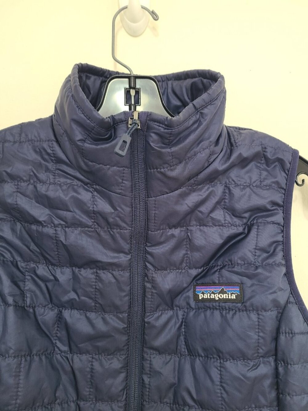 Patagonia Womens Nano Puff Vest Quilted Full Zip Insulated size XS Navy Blue - Picture 4 of 7